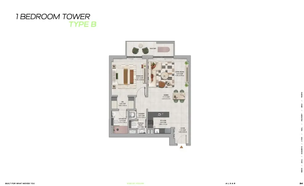 Floor plan for Type B