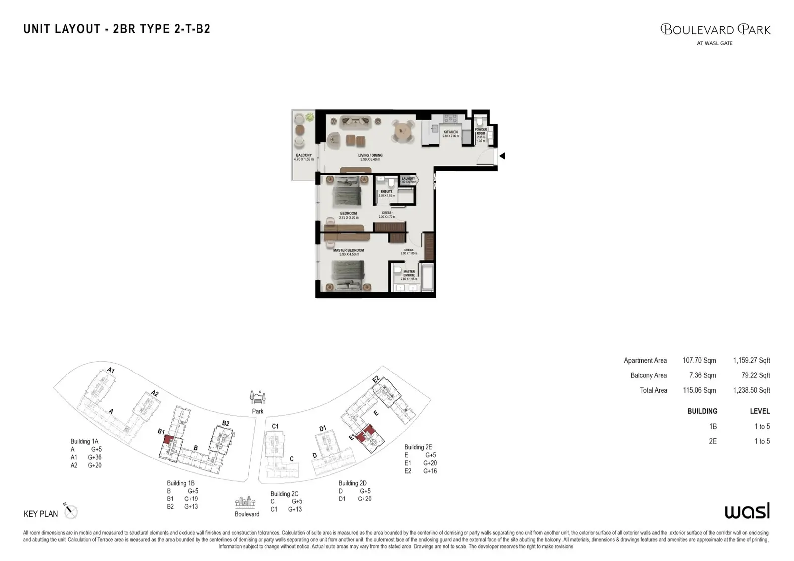 Floor plan for Type 2-TB2