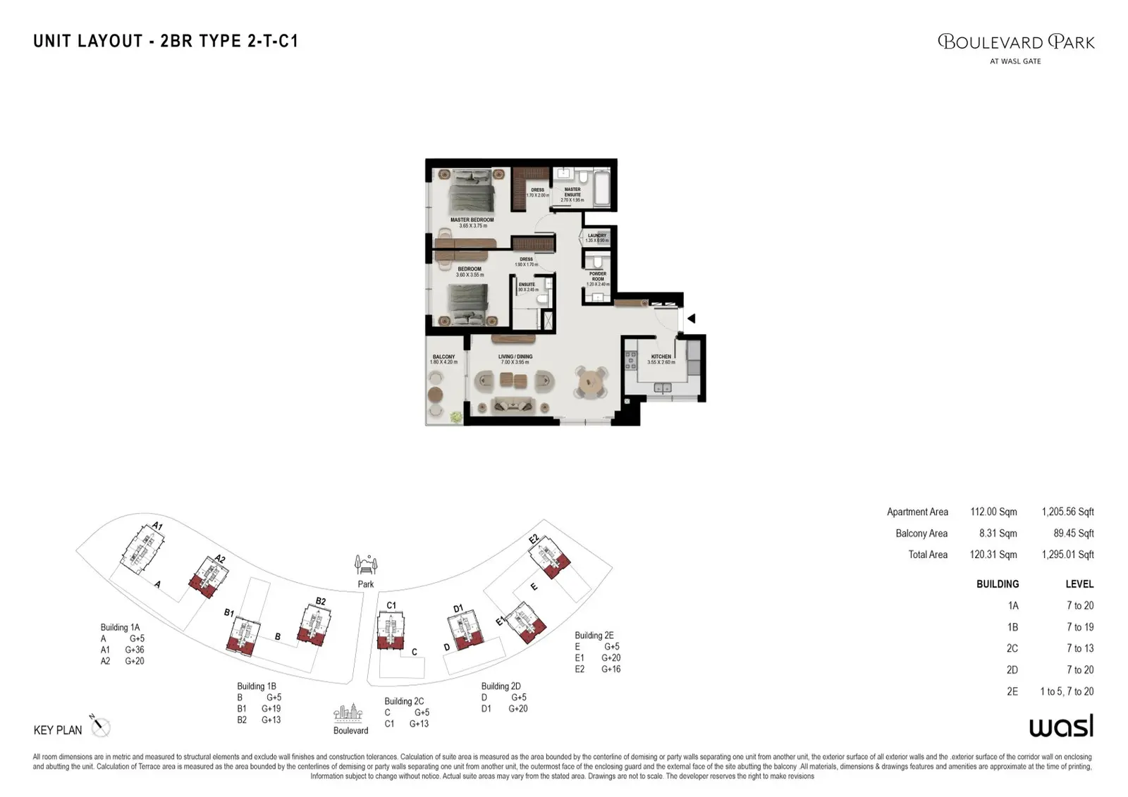 Floor plan for Type 2-TC1