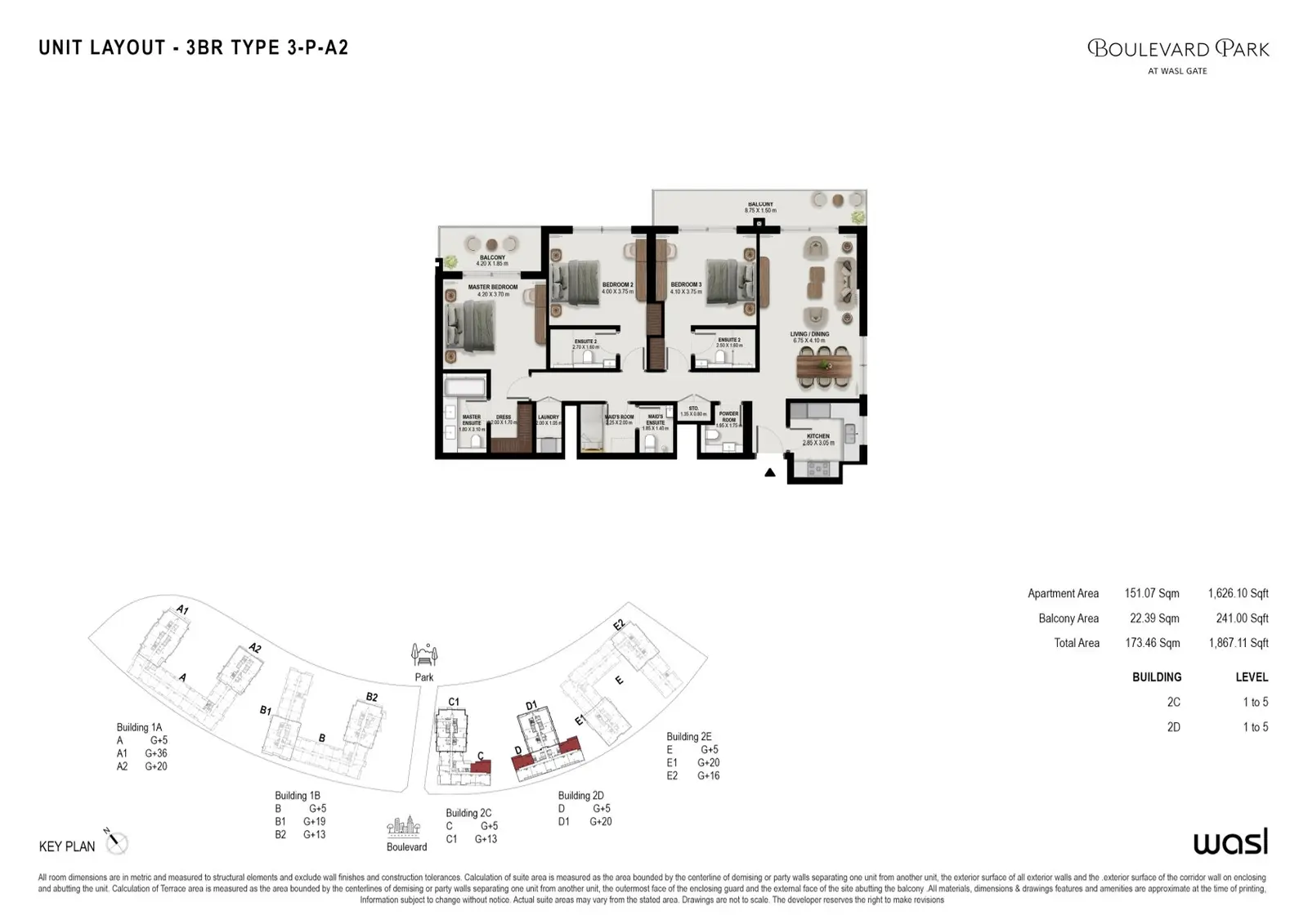 Floor plan for Type 3-PA2