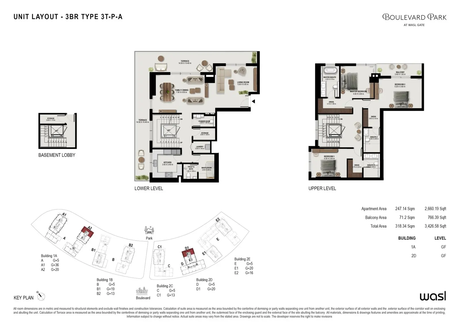 Floor plan for Type 3-TPA