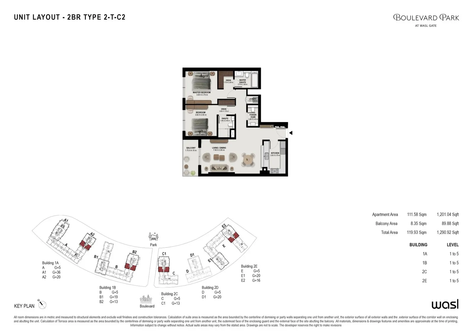 Floor plan for Type 2-TC2