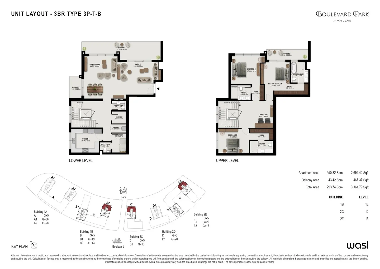 Floor plan for Type 3-PTB