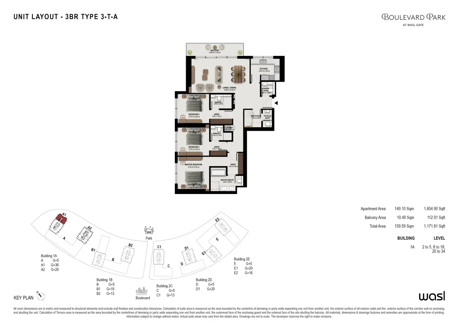 Floor plan for Type 3-TA
