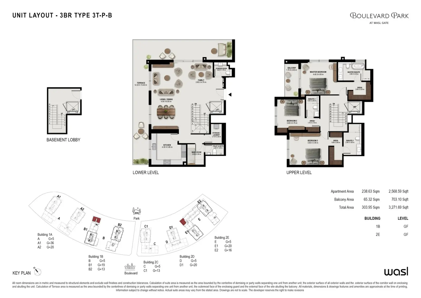 Floor plan for Type 3-TPB