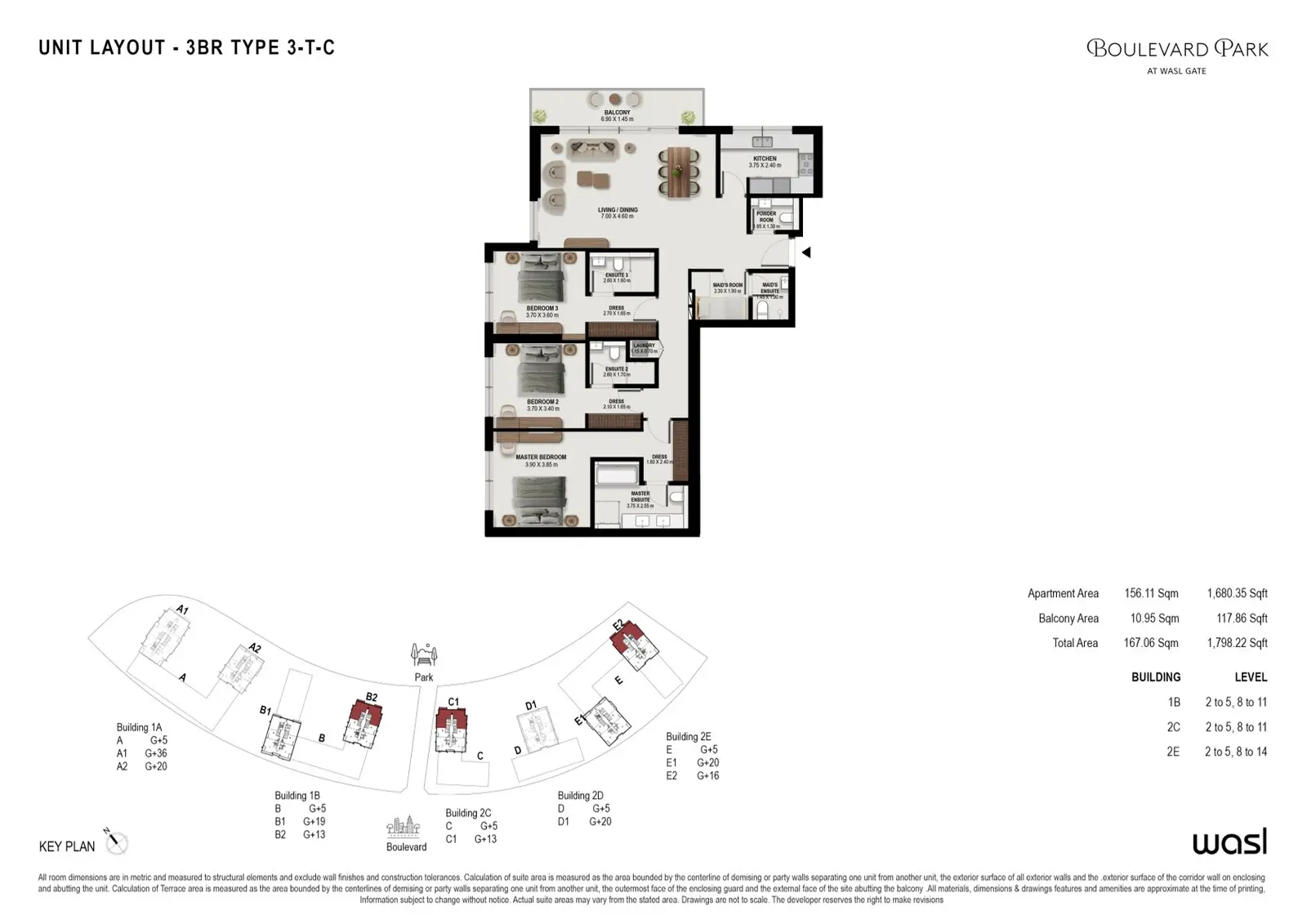 Floor plan for Type 3-TC