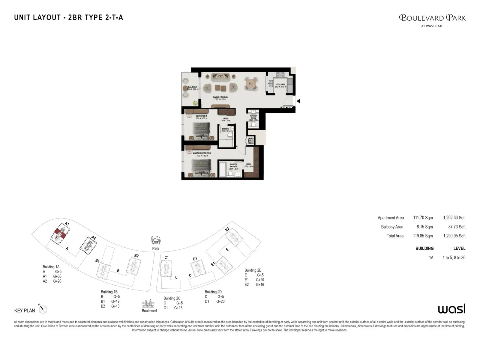 Floor plan for Type 2-TA