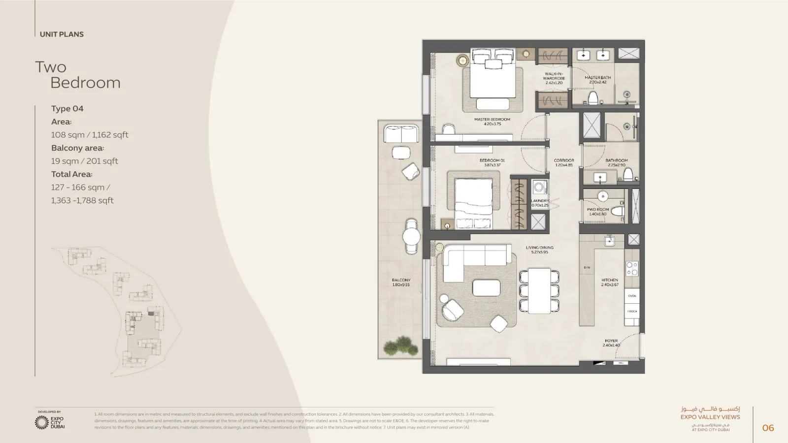 Floor plan for Type 04