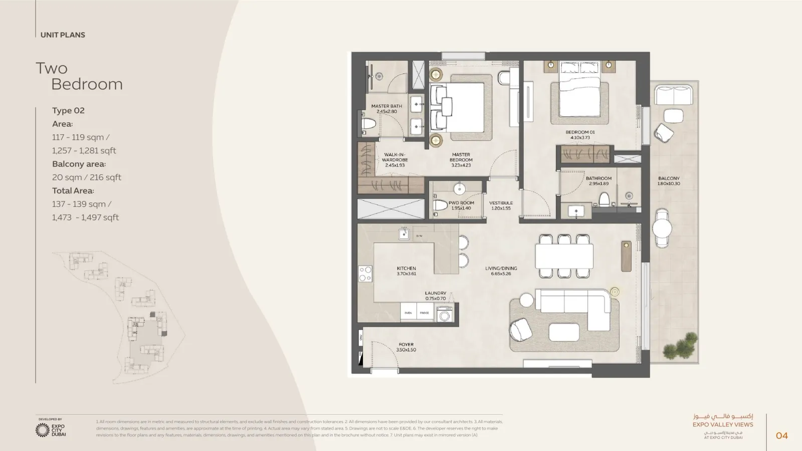 Floor plan for Type 02