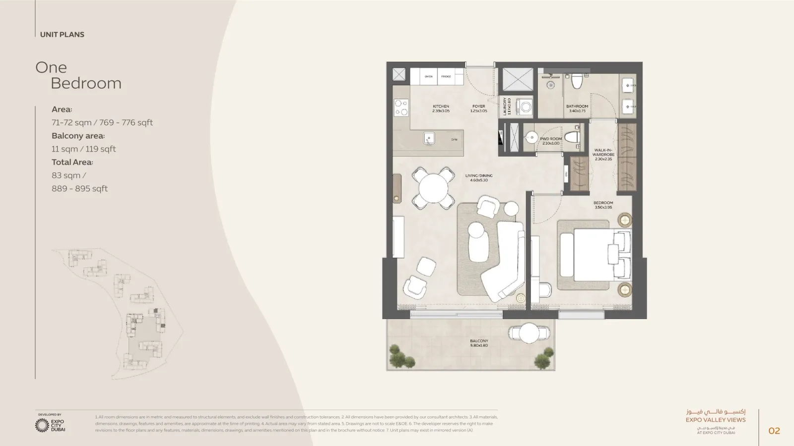 Floor plan for Type 01
