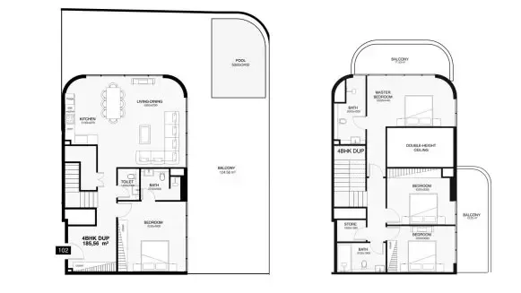 Floor plan for Type B