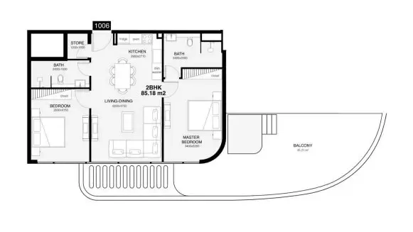 Floor plan for Type D