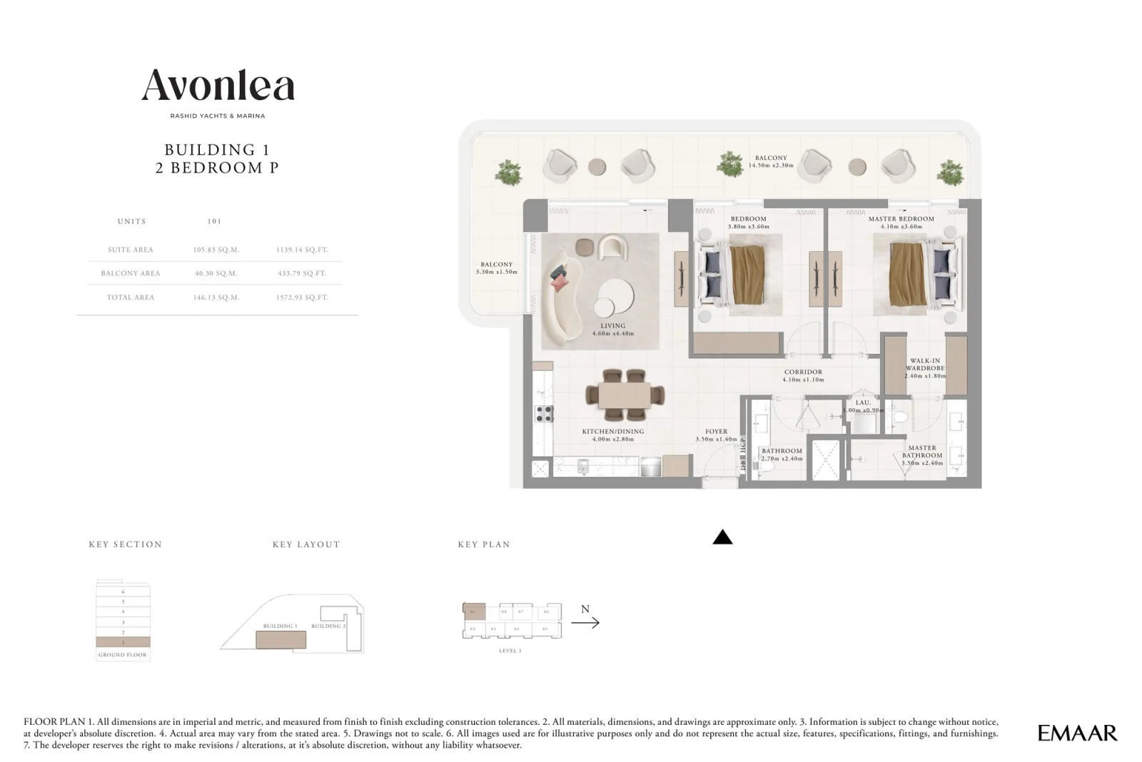 Floor plan for Type P