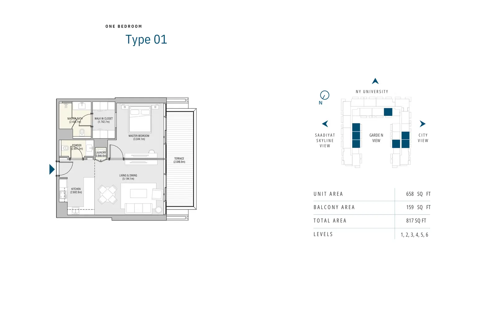 Floor plan for Type 1