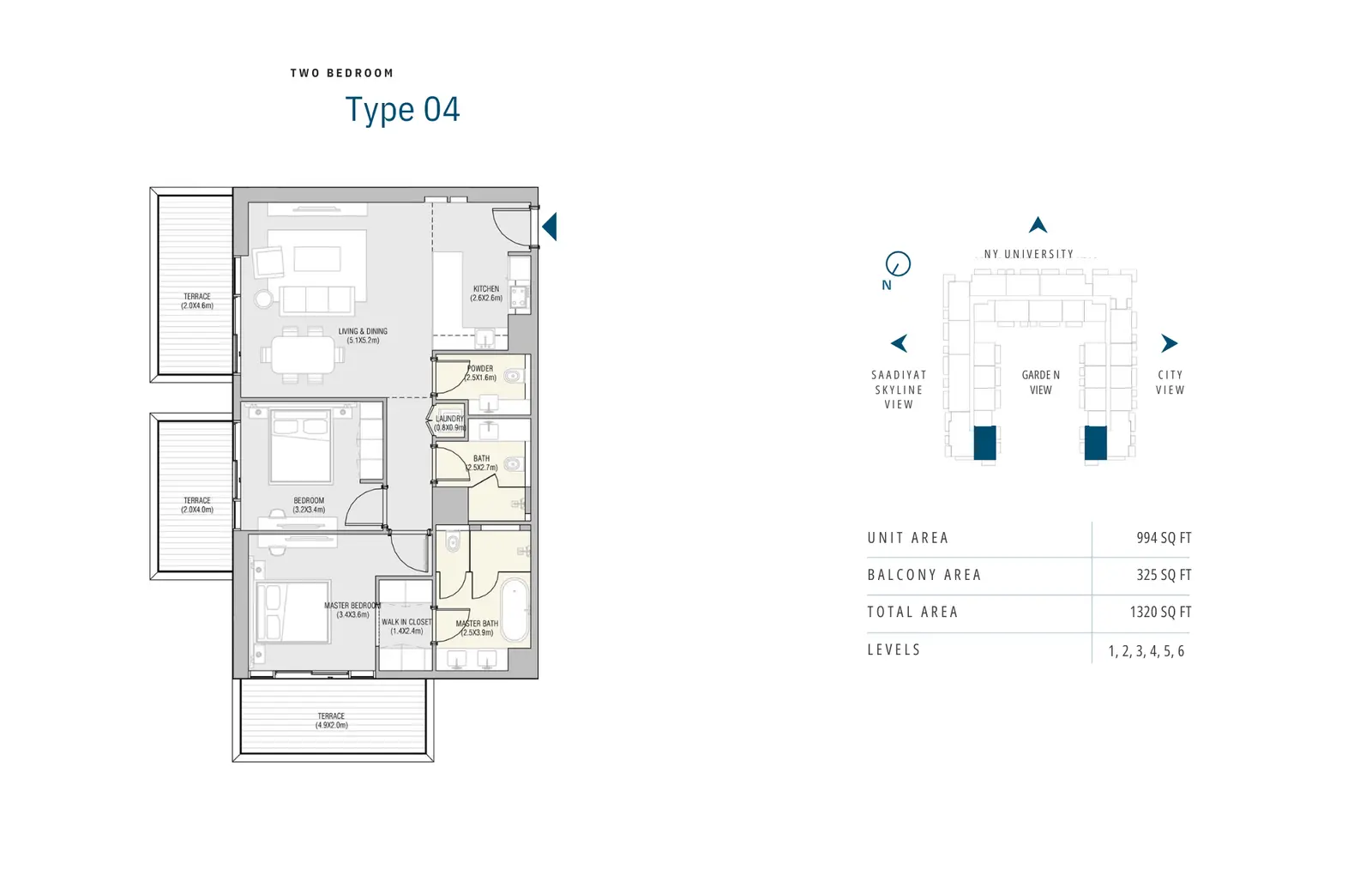 Floor plan for Type 4
