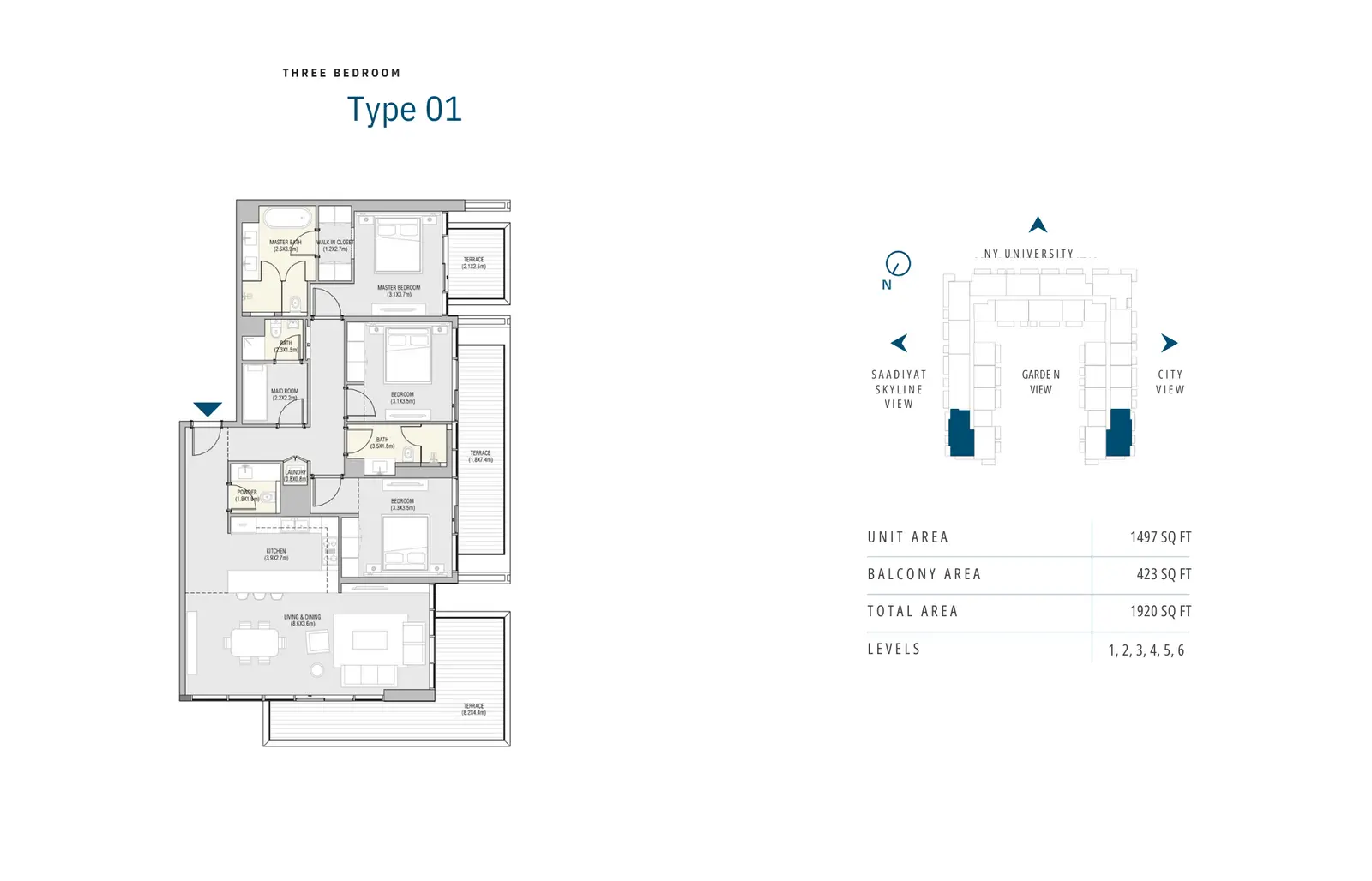 Floor plan for Type 1