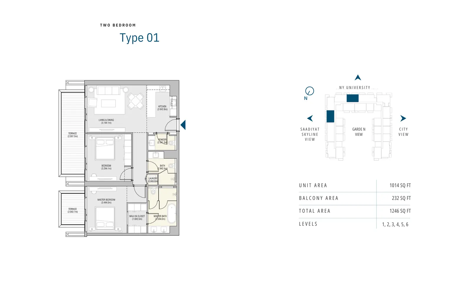 Floor plan for Type 1