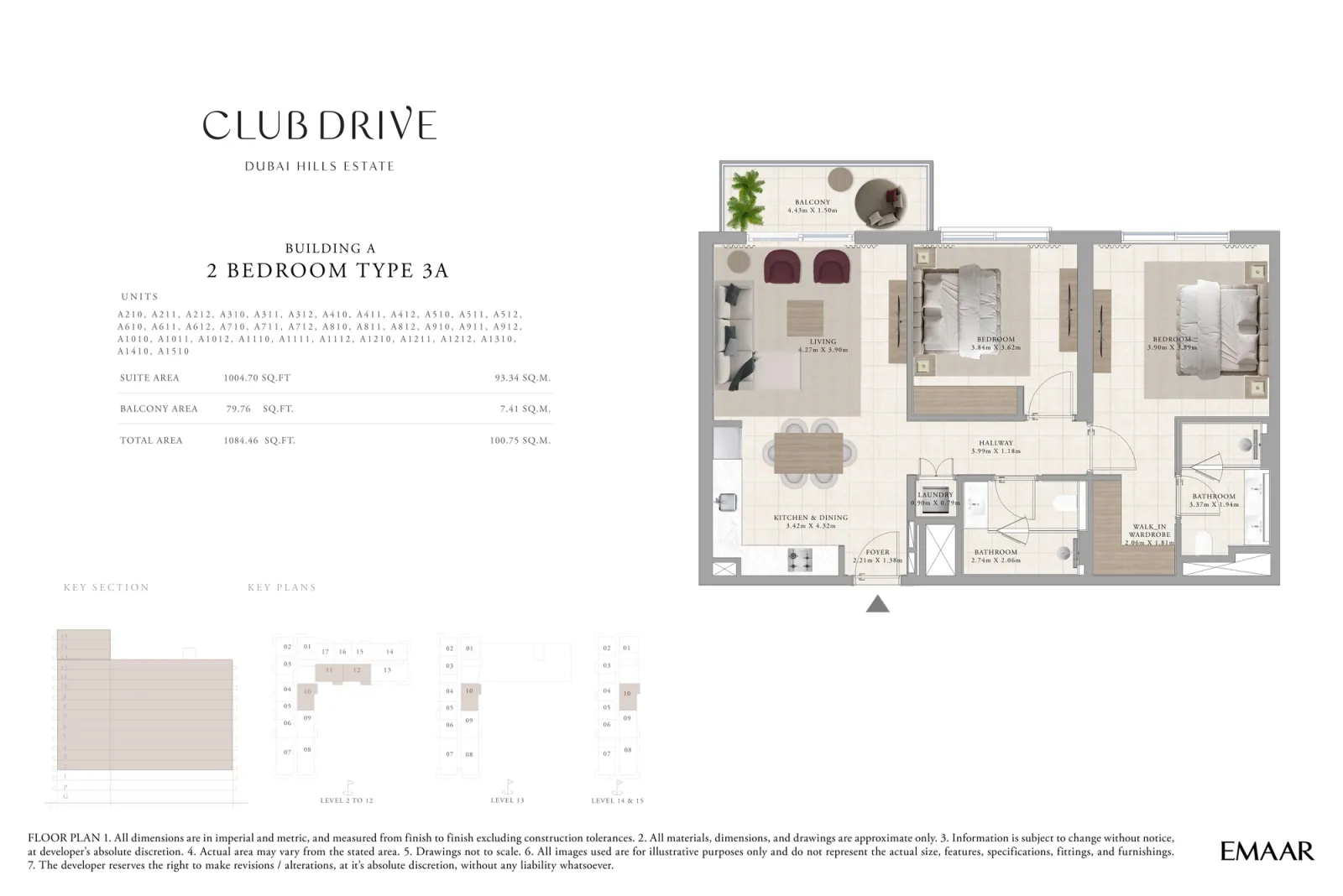 Floor plan for Type 3A