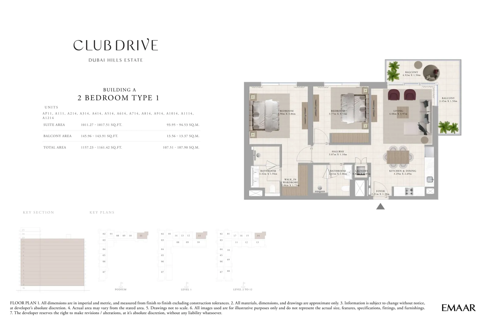 Floor plan for Type 1
