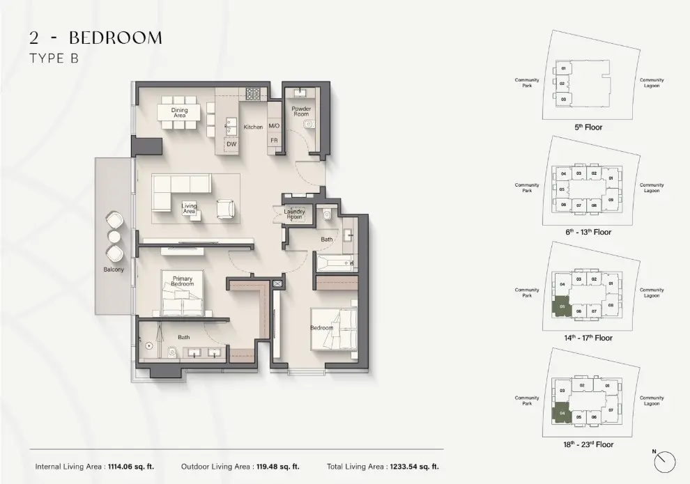 Floor plan for Type B