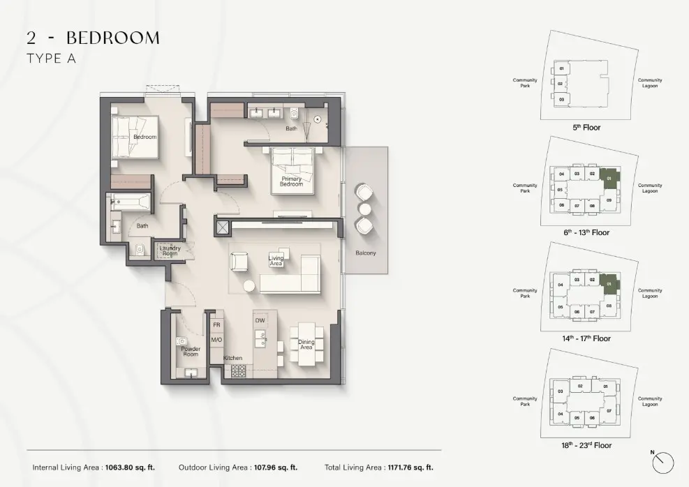 Floor plan for Type A