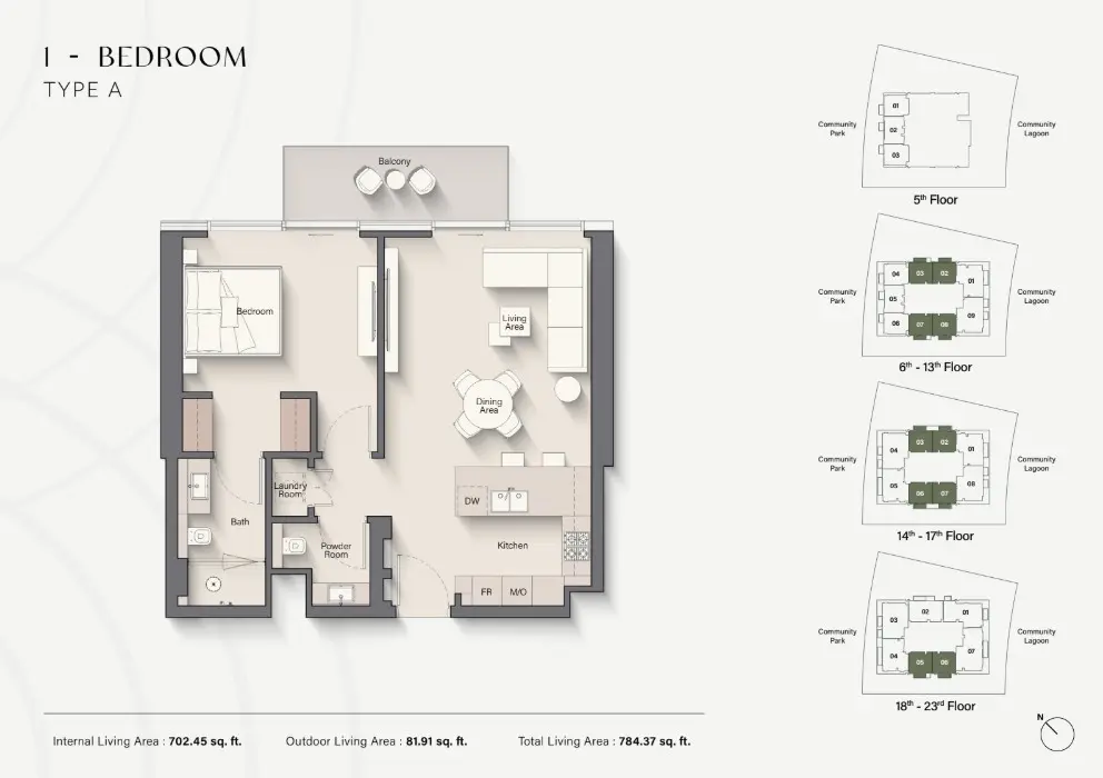Floor plan for Type A