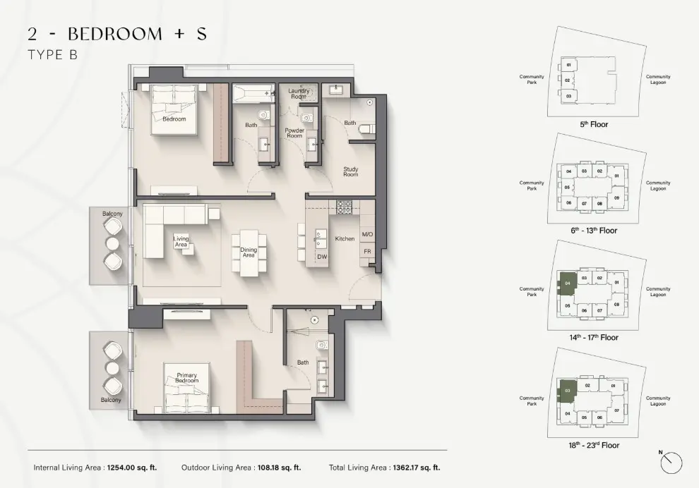 Floor plan for Type BS