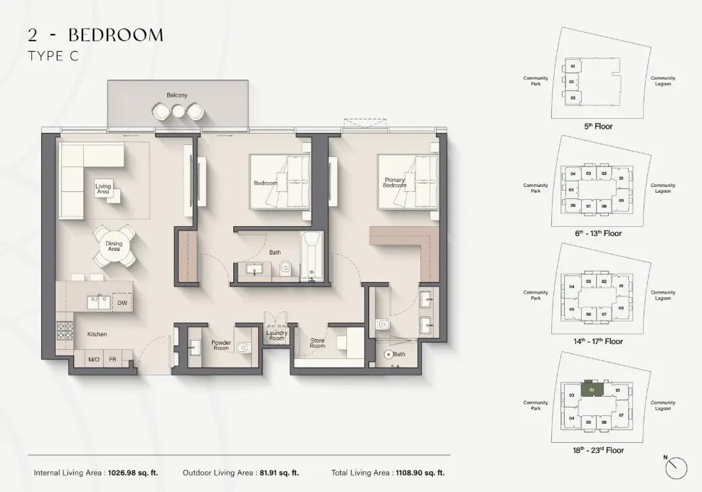 Floor plan for Type C