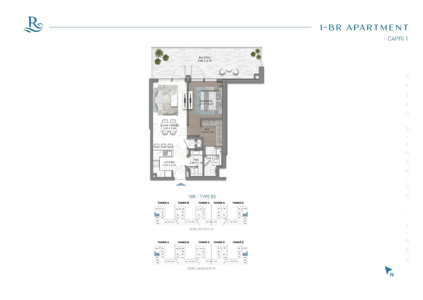 Floor plan for Type B5