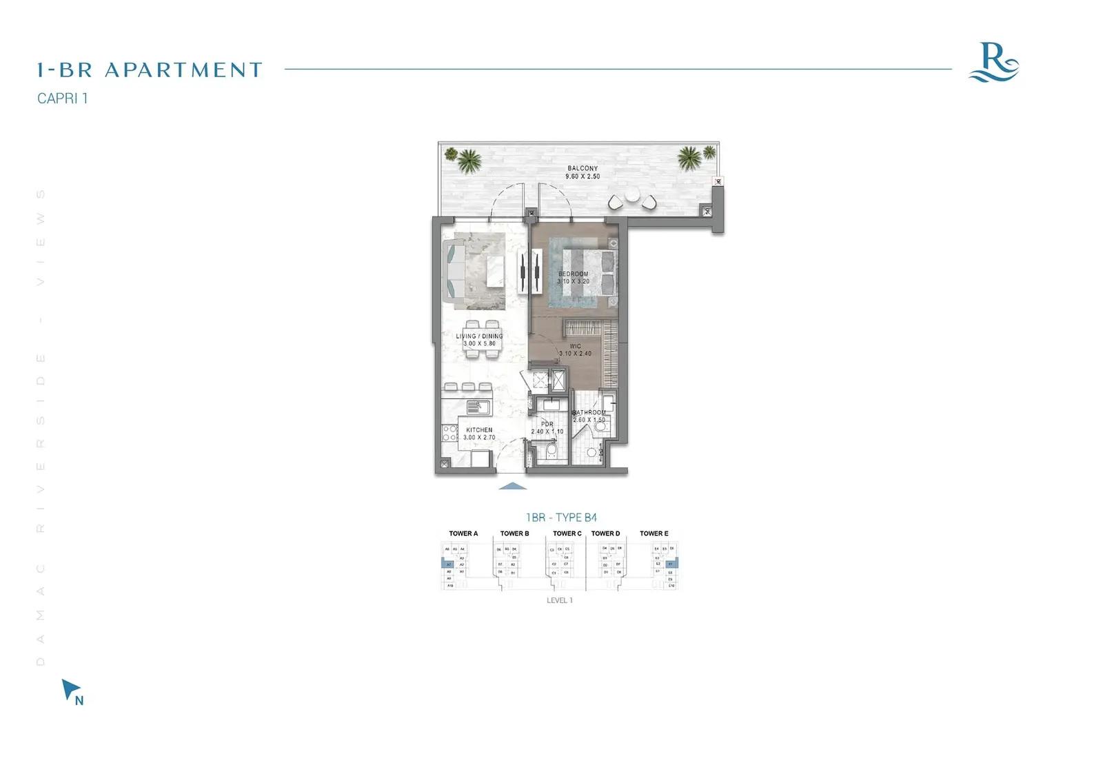 Floor plan for Type B4