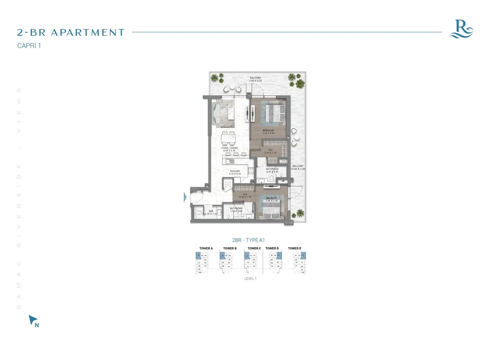 Floor plan for Type A1