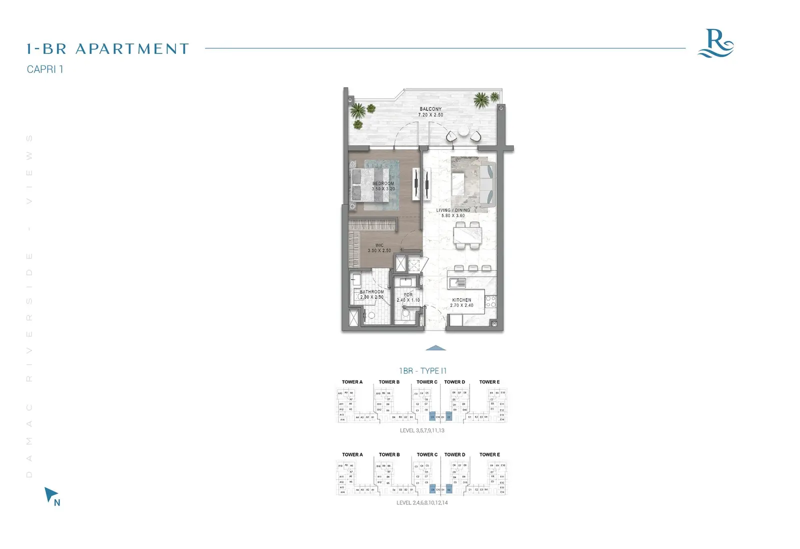 Floor plan for Type I1