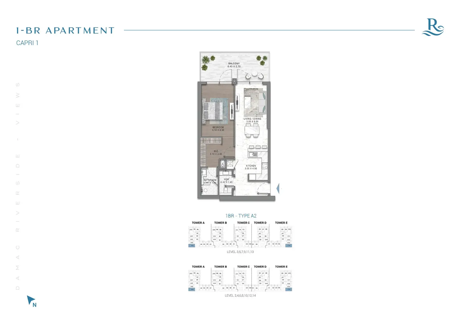 Floor plan for Type A2