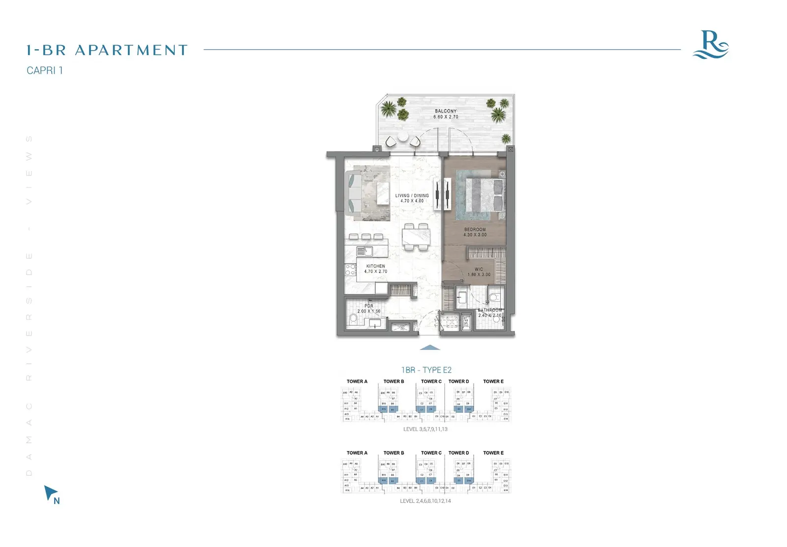 Floor plan for Type E2