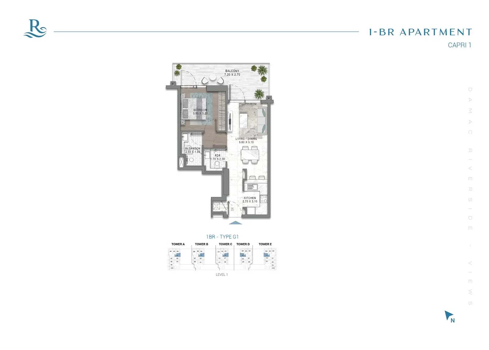 Floor plan for Type G1