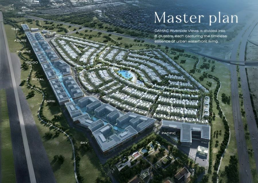 Damac Riverside Views – Capri master plan