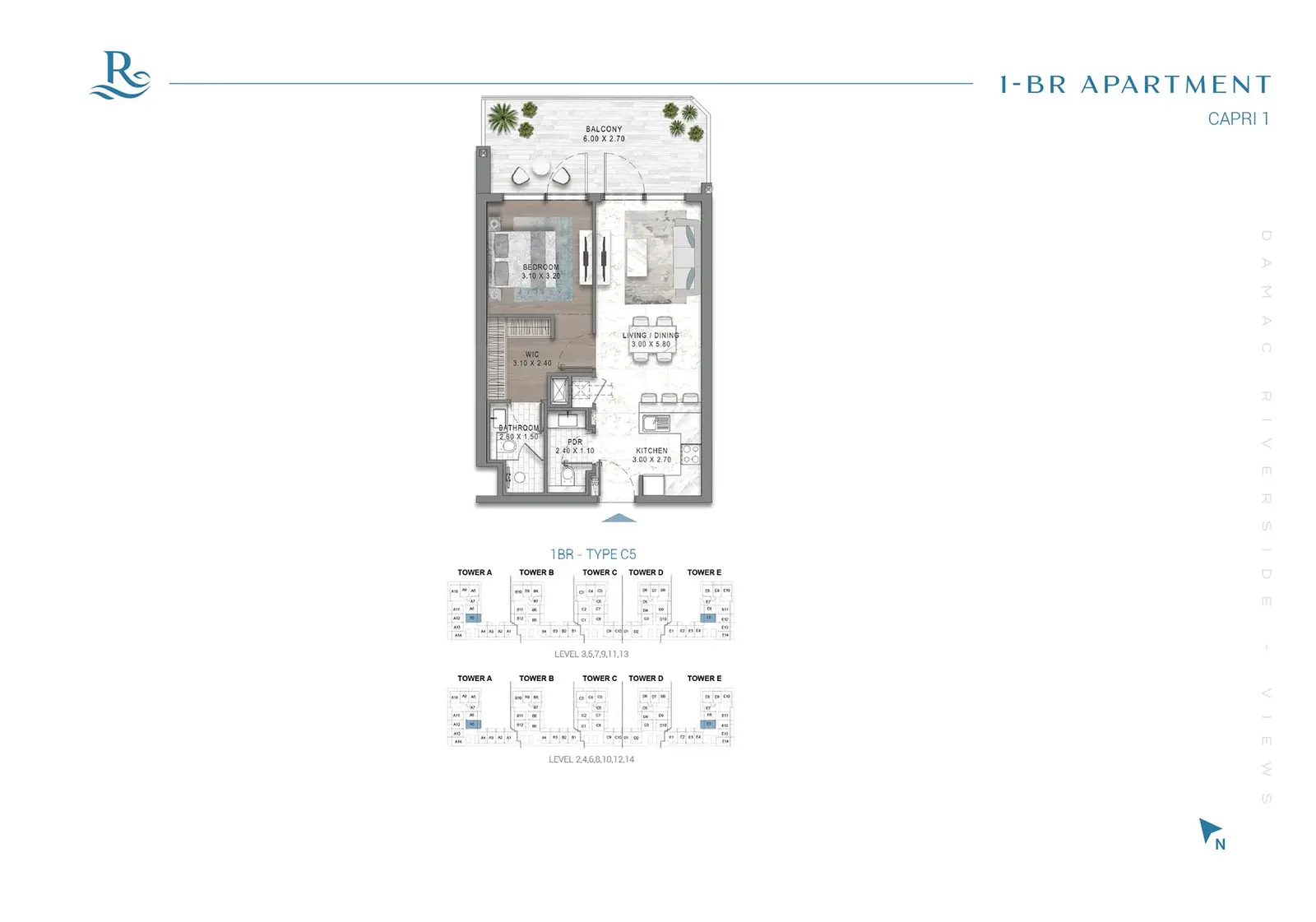 Floor plan for Type C5