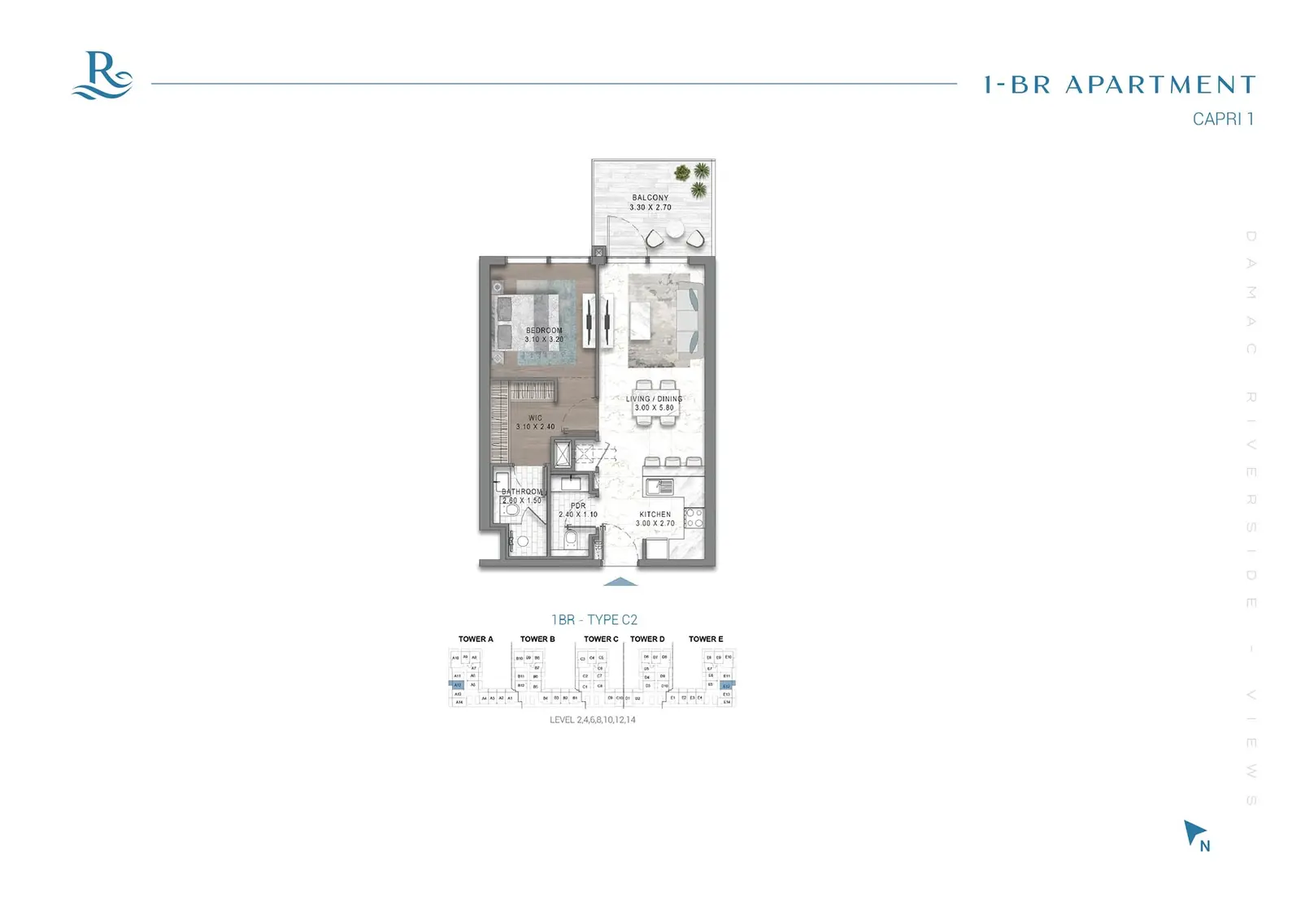 Floor plan for Type C2