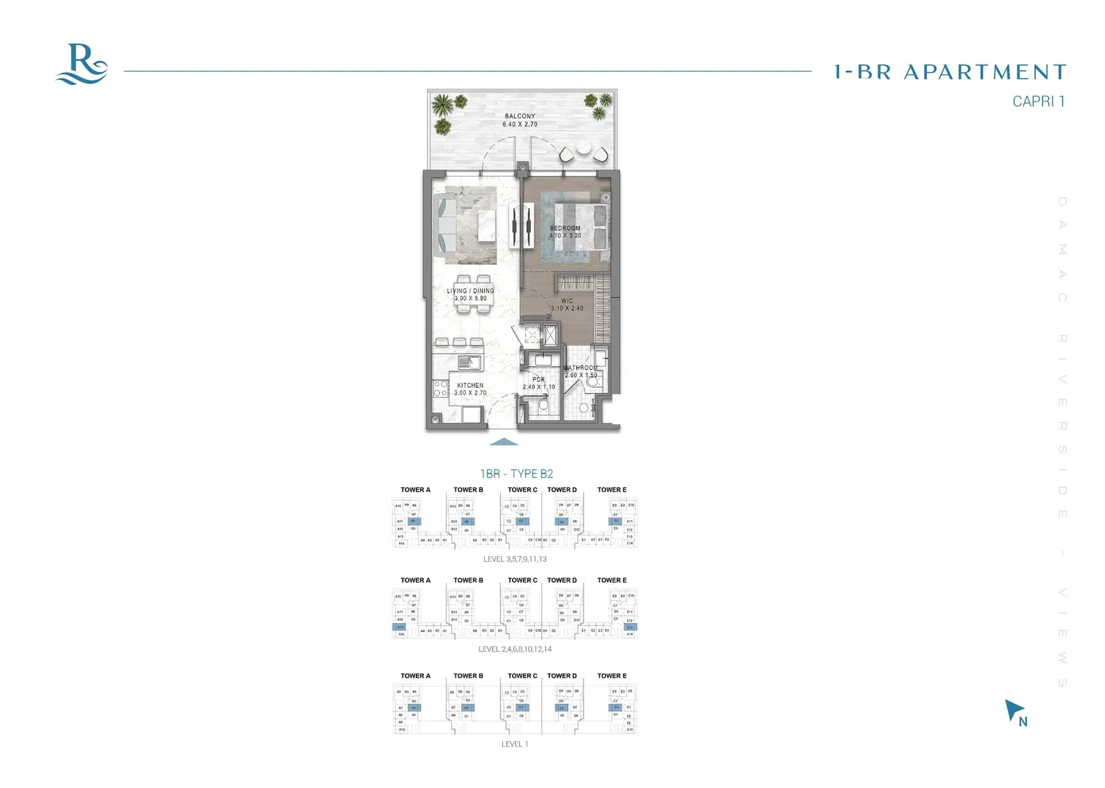 Floor plan for Type B2