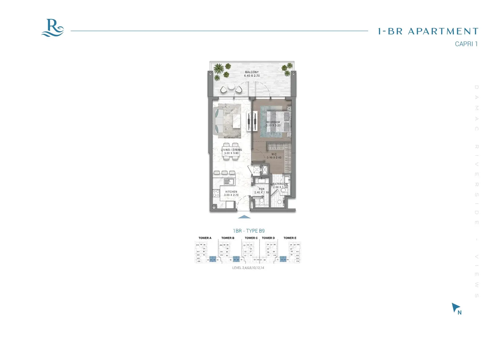 Floor plan for Type B9