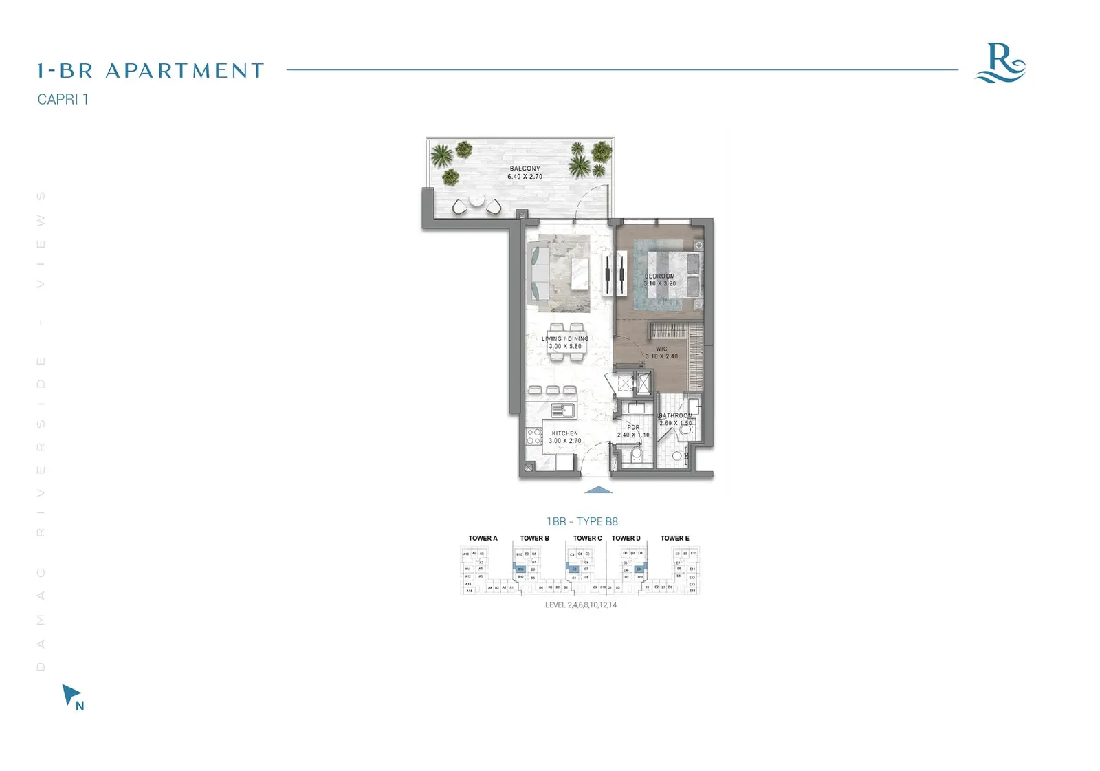 Floor plan for Type B8