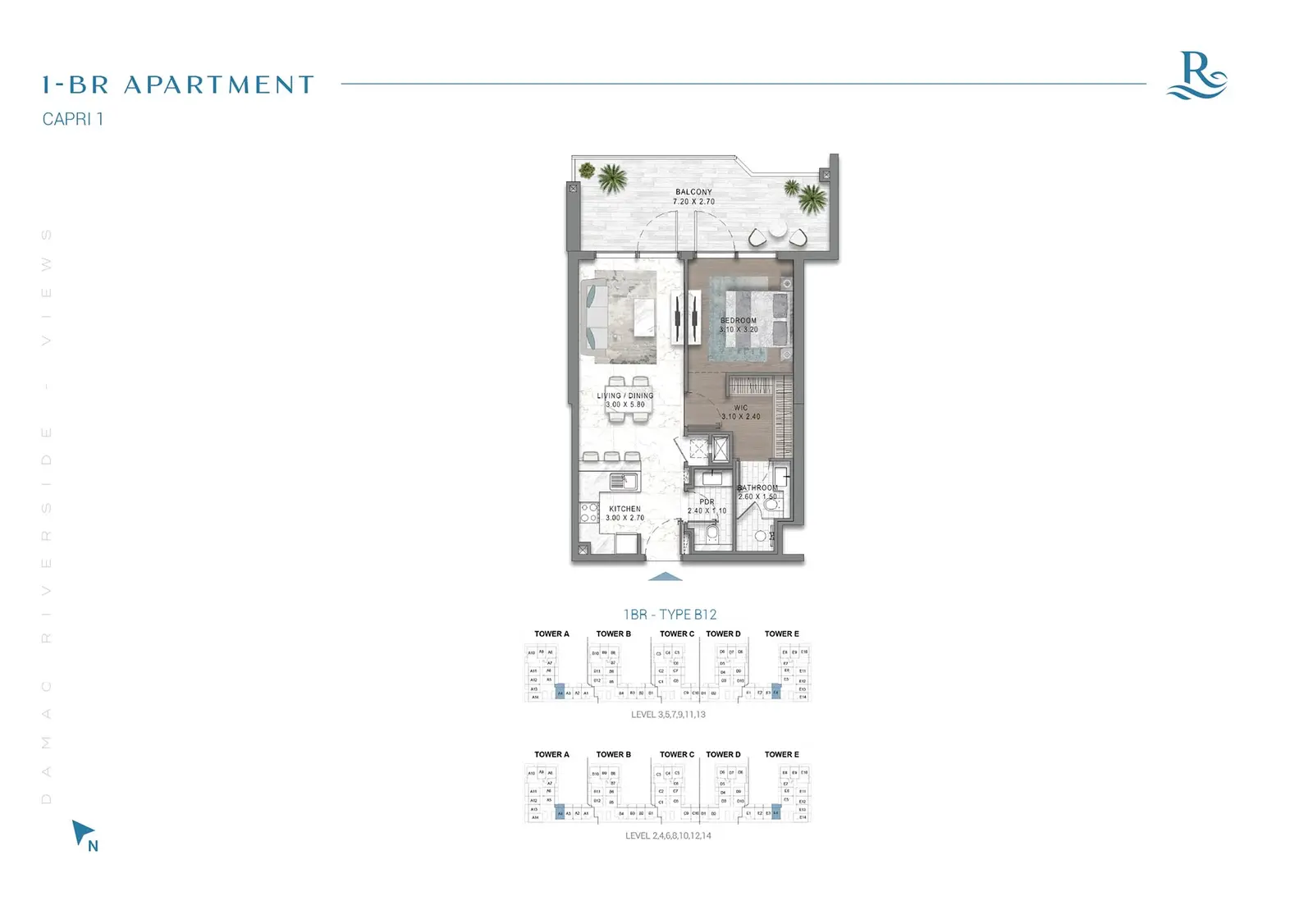 Floor plan for Type B12