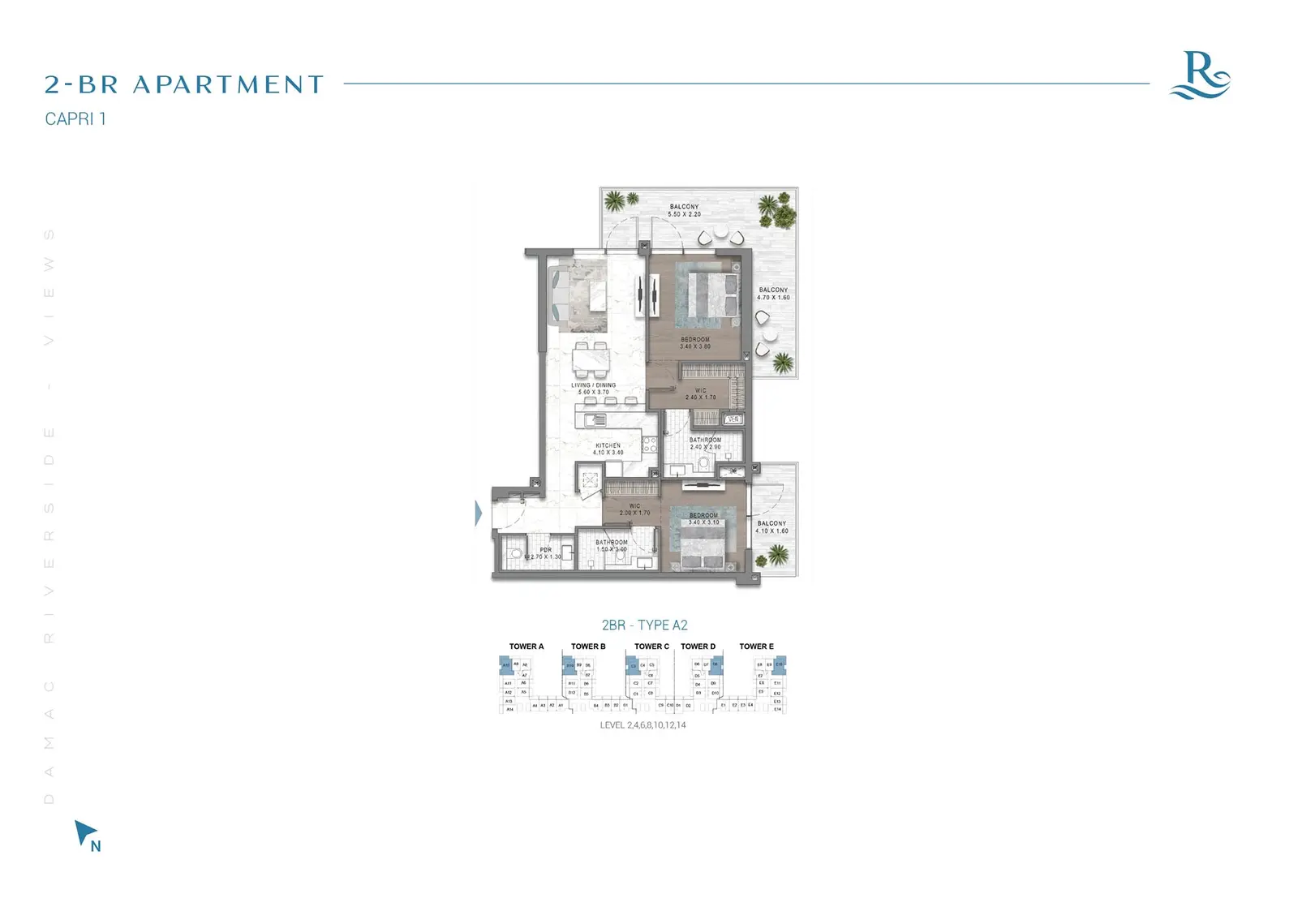 Floor plan for Type A2