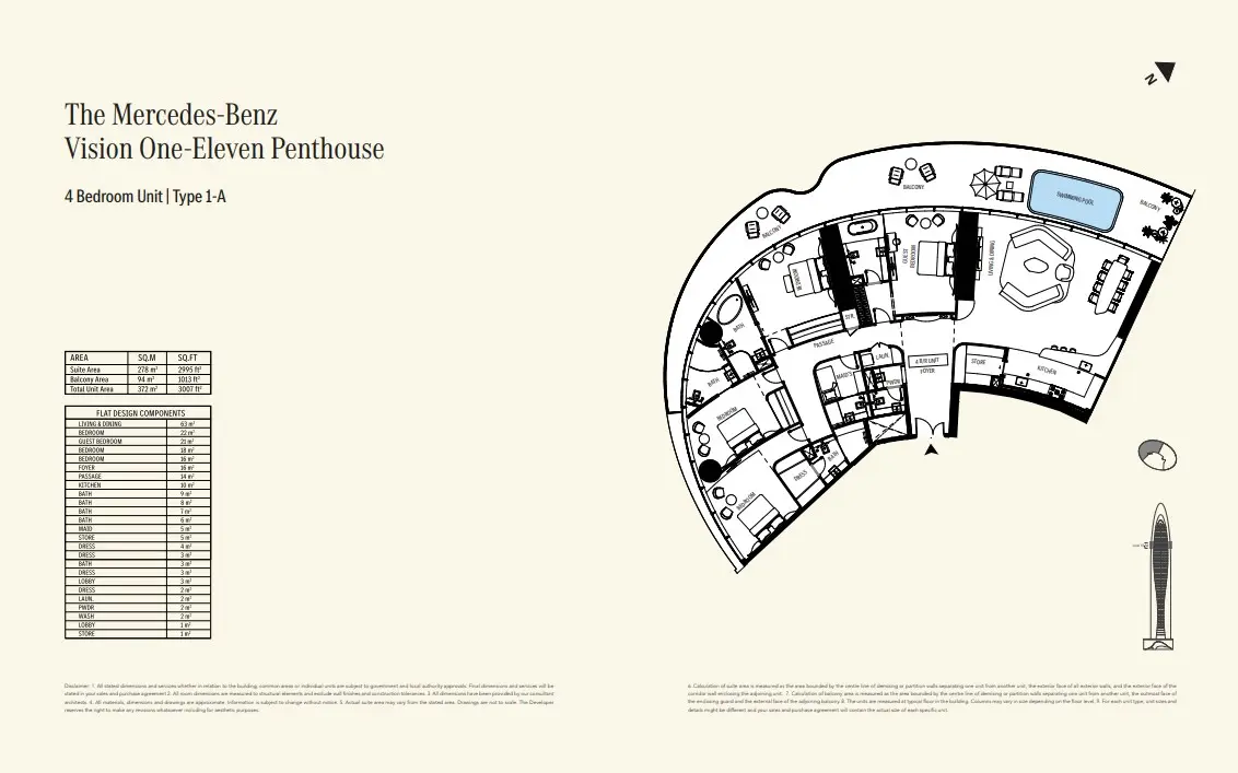 Floor plan for Type 1
