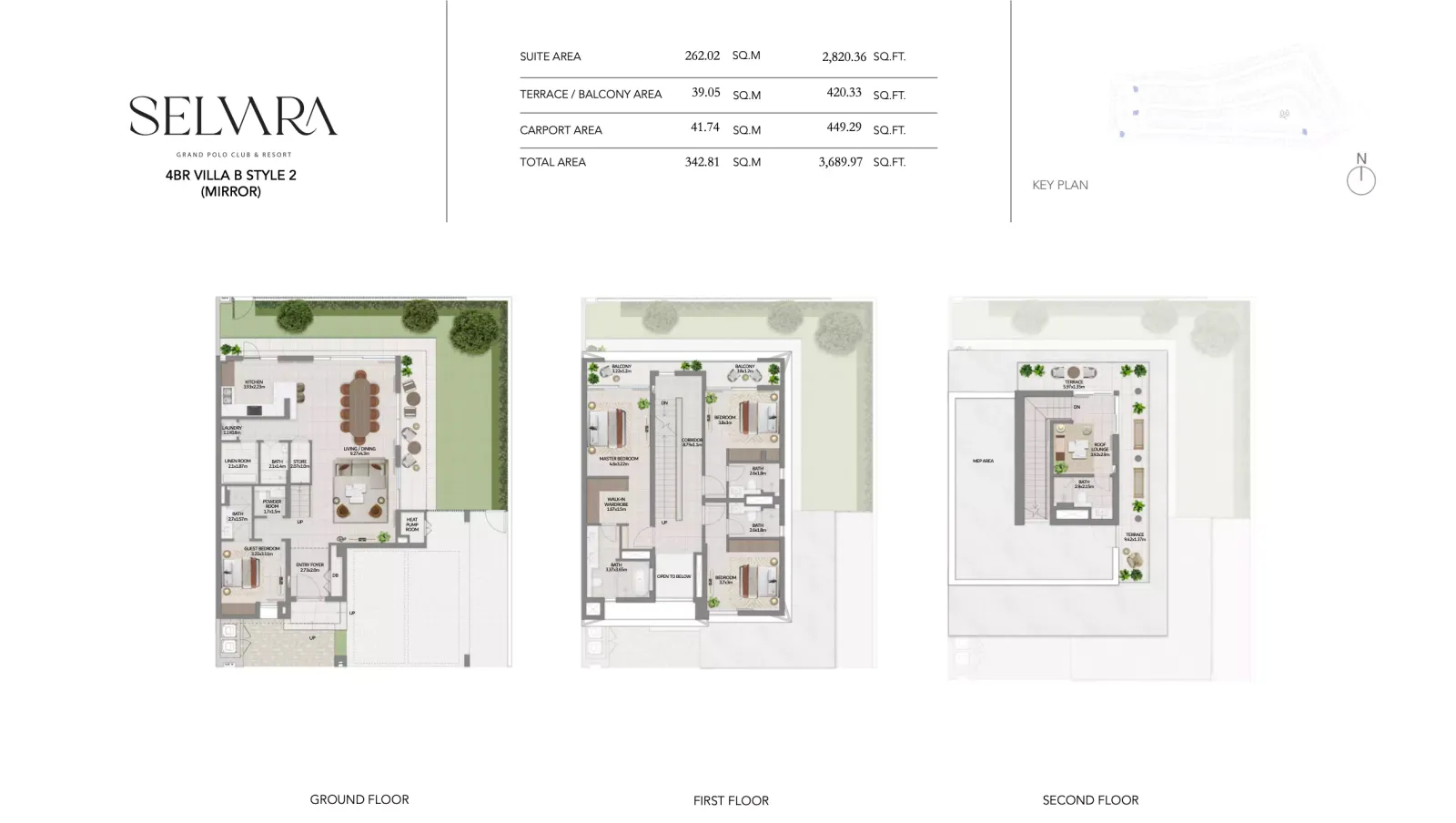 Floor plan for Type E1