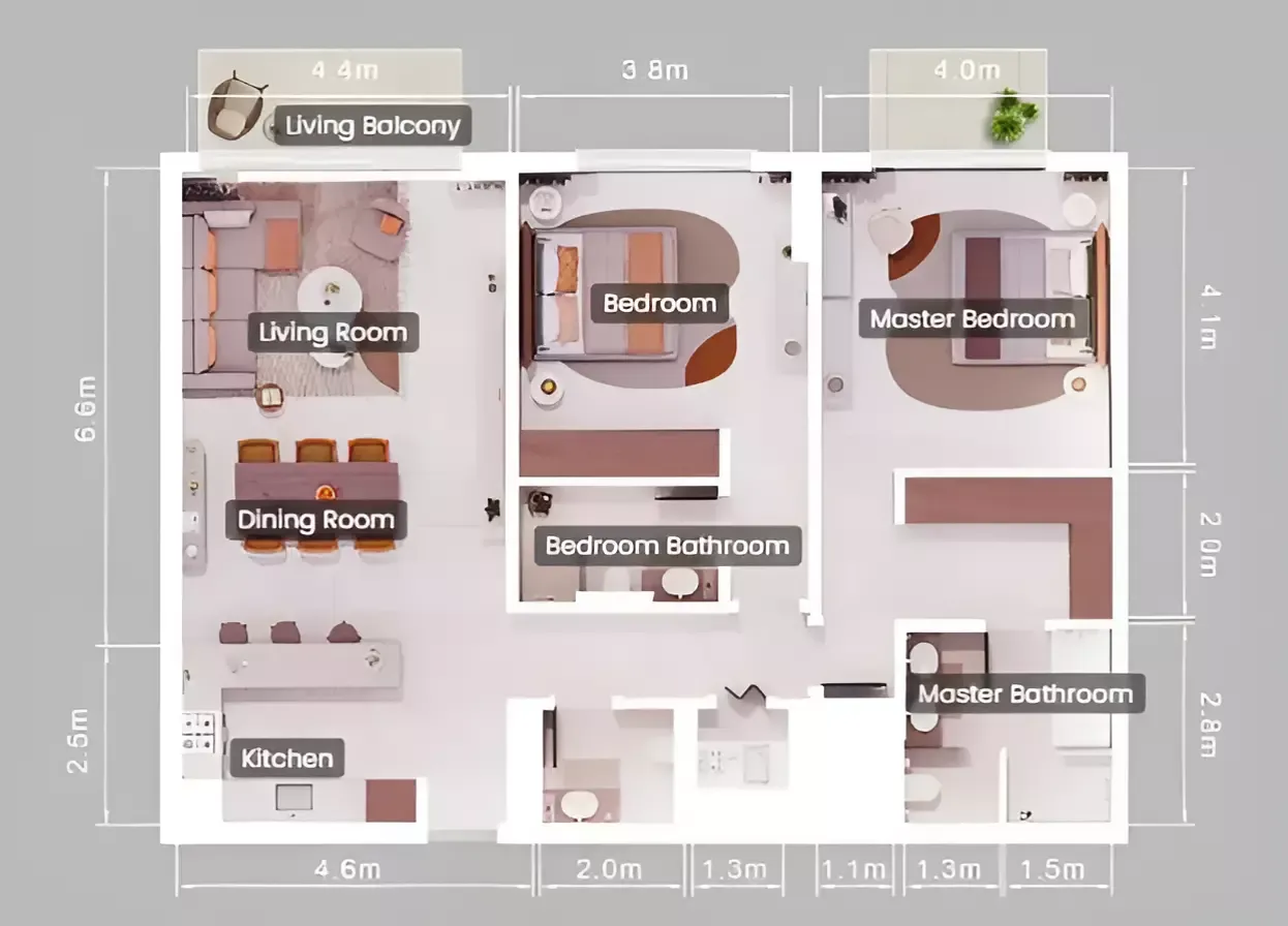 Floor plan for Type A