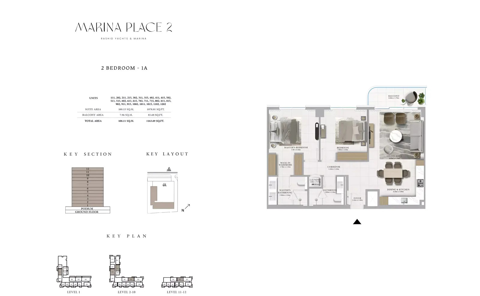 Floor plan for Type 1A