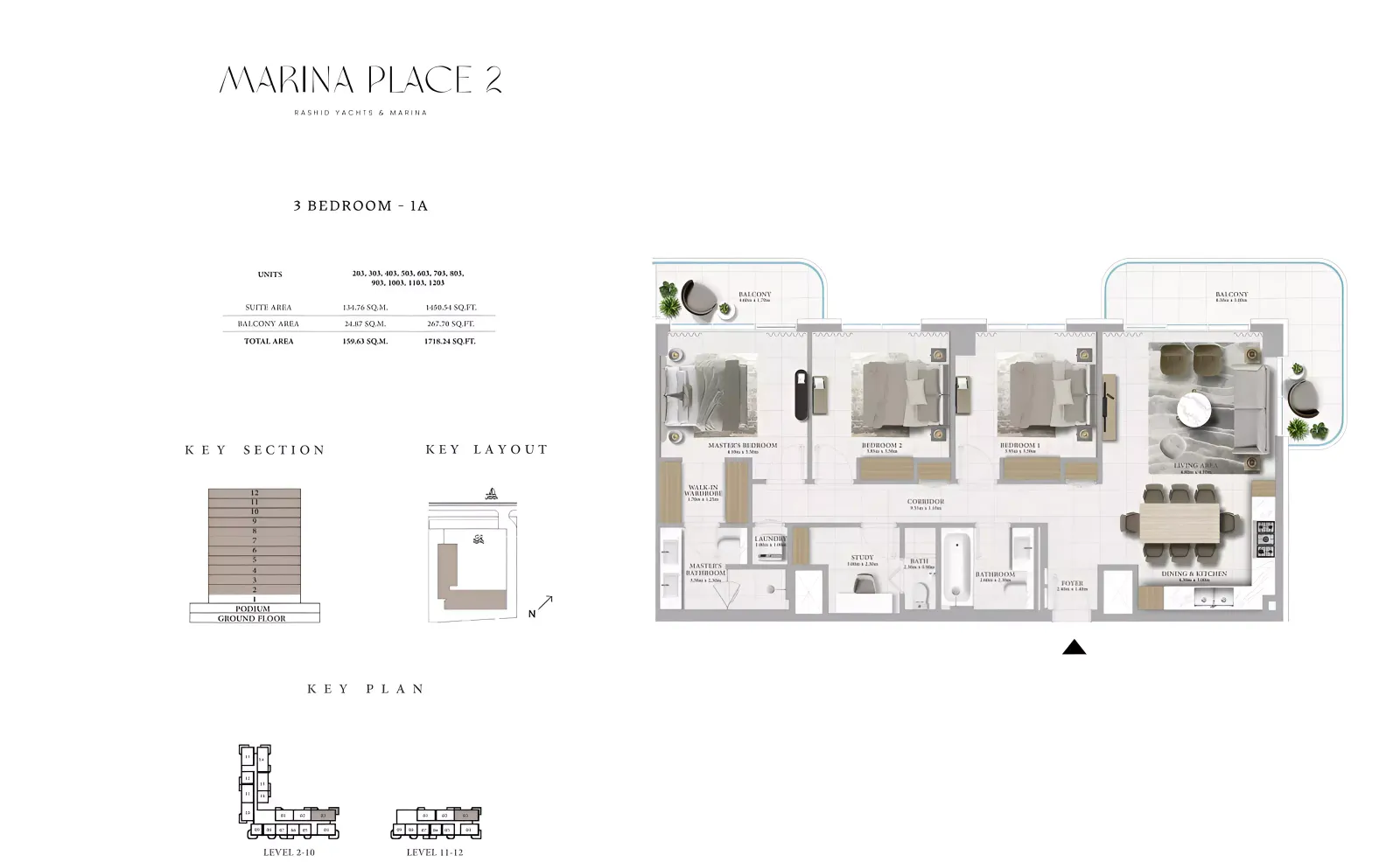 Floor plan for Type 1A