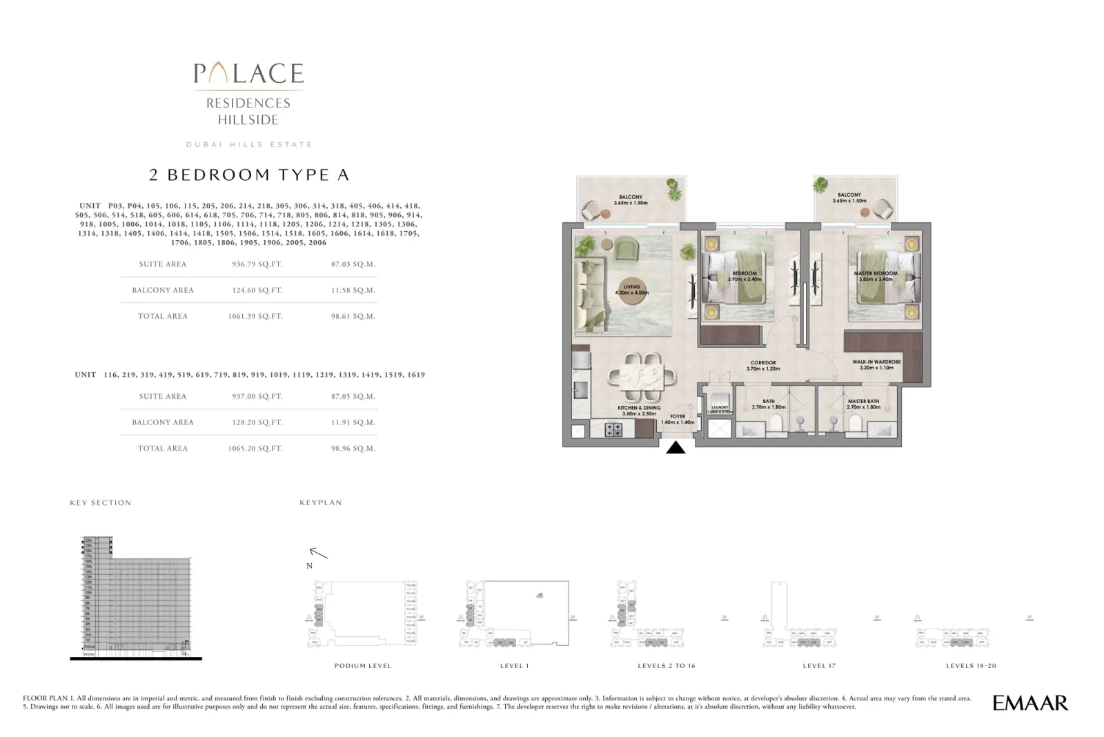 Floor plan for Type A