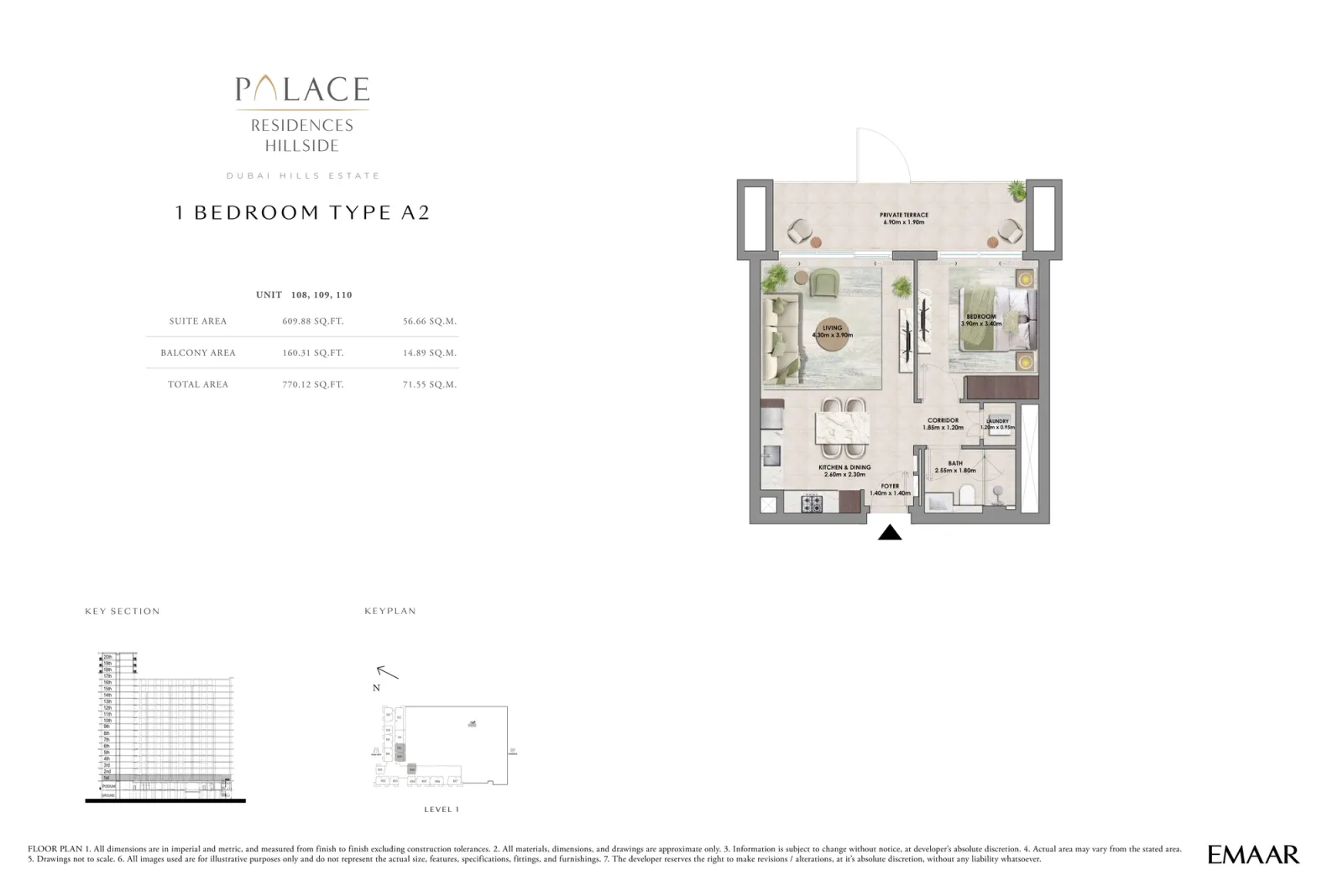 Floor plan for Type A2